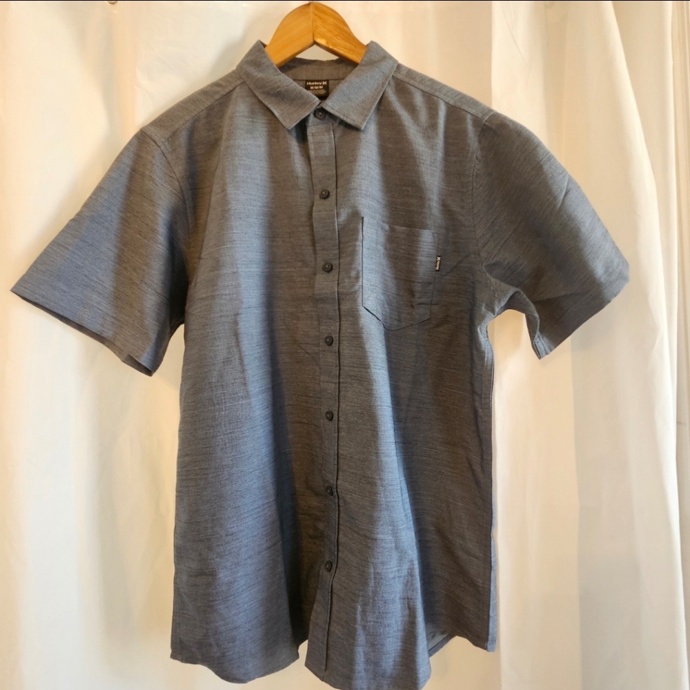 HURLEY, Men's Short Sleeve, Button Up, Size M